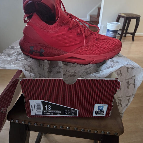 Under Armour Red Athletic Shoes - Picture 10 of 10